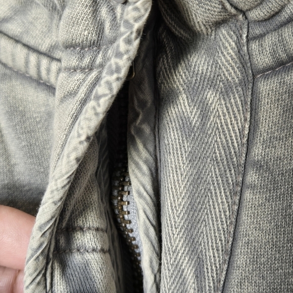 NWT Free People Juno Jacket Laurel Oak Green Boho Quilted Bomber Oversized M - Picture 7 of 14